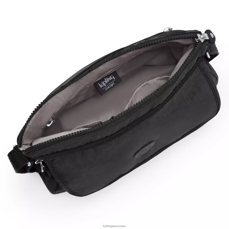 Kipling czarny noir dla obu płci aislingtorba na ramię PXR6L222