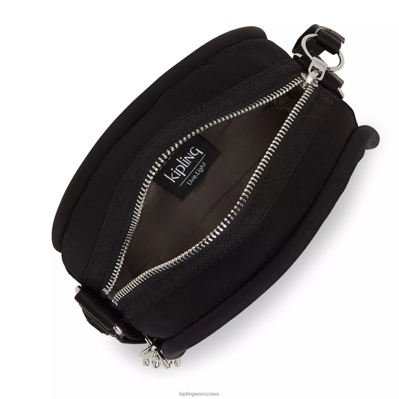 Kipling czarny noir dla obu płci jespertorba na ramię PXR6L209