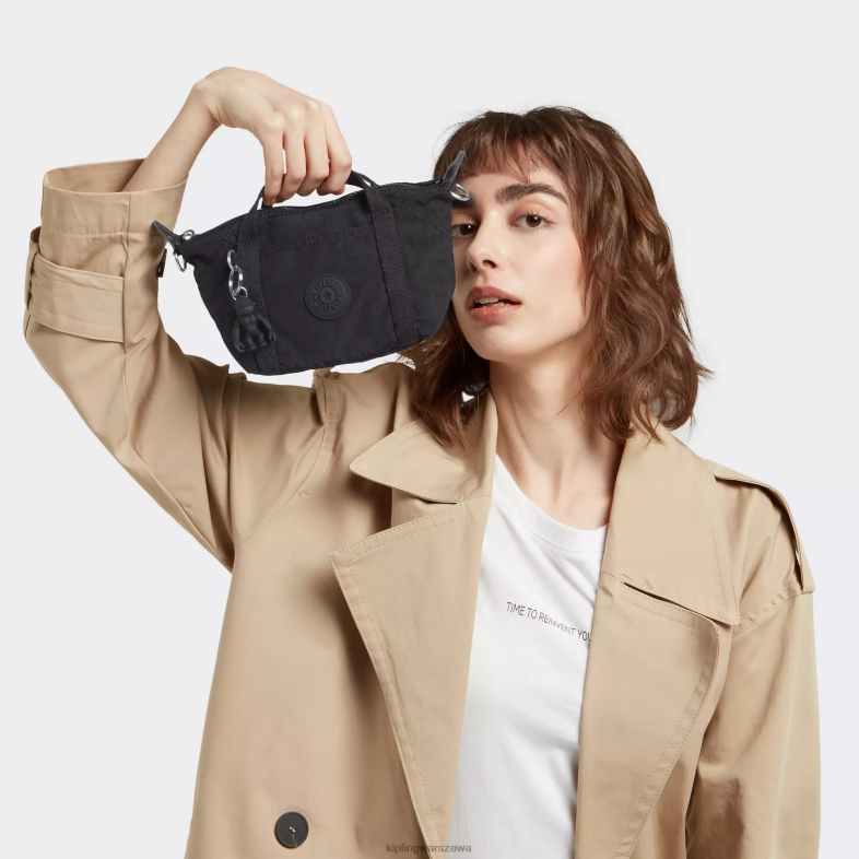Kipling czarny noir dla obu płci kompaktowa torba na ramię PXR6L3