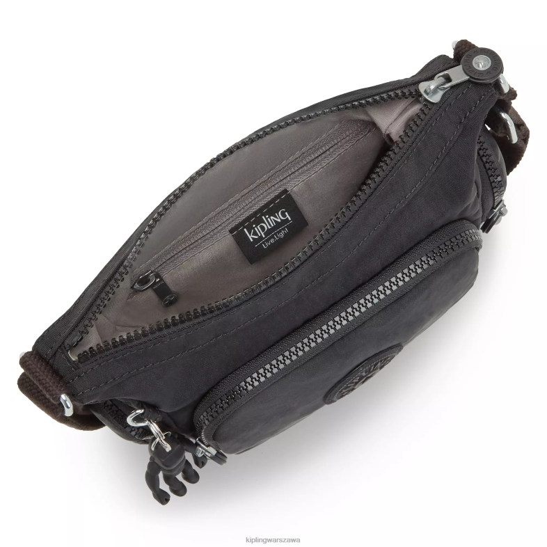 Kipling czarny noir dla obu płci mała torba na ramię Gabbie PXR6L19