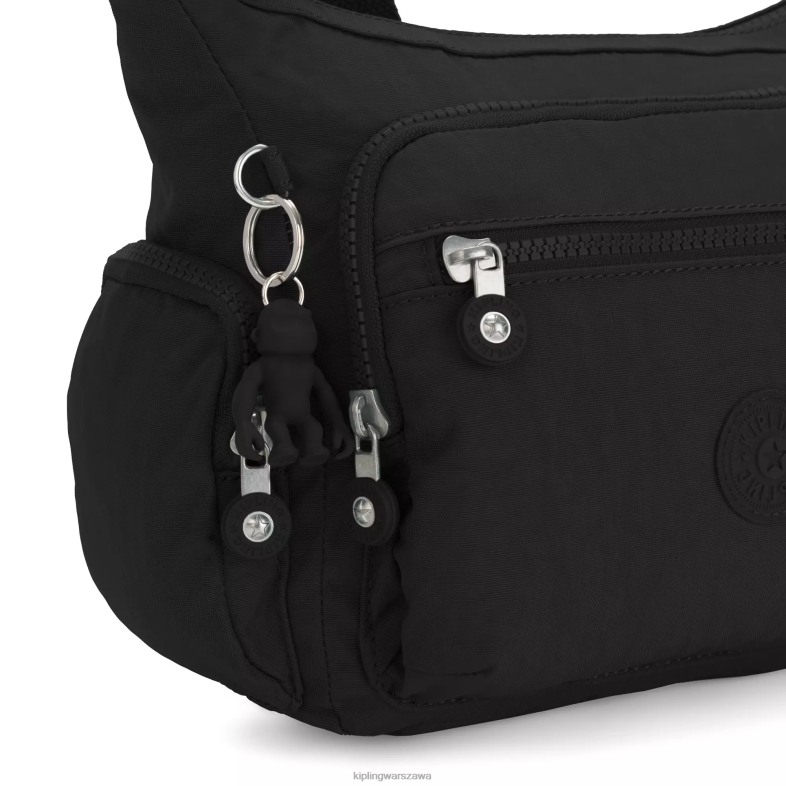 Kipling czarny noir dla obu płci mała torba na ramię gabbie PXR6L160