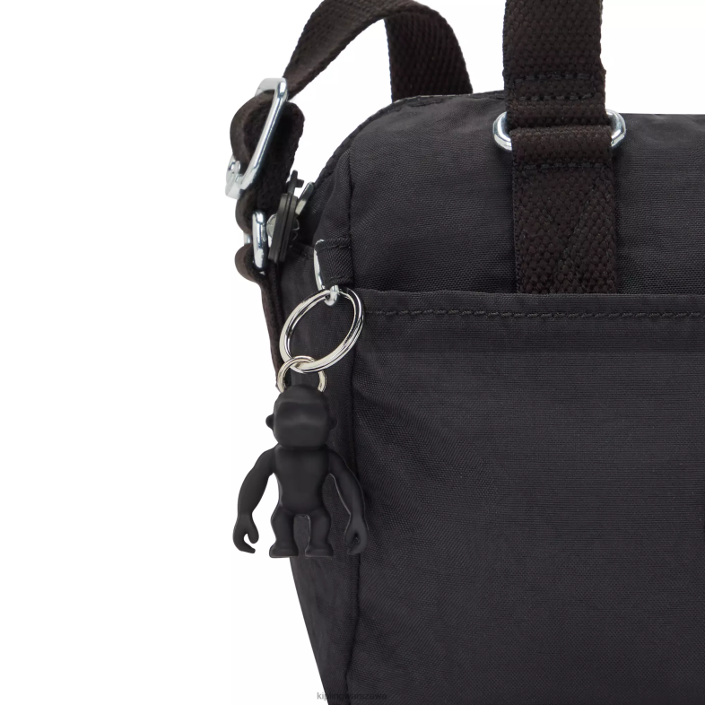 Kipling czarny noir dla obu płci mini torebka folk PXR6L15
