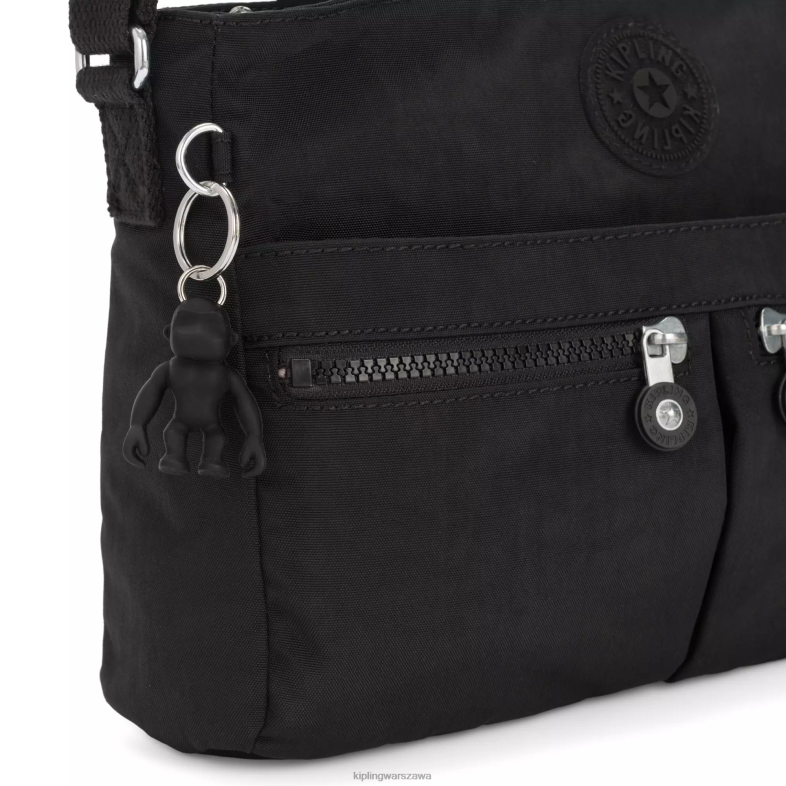 Kipling czarny noir dla obu płci nowa torebka angie crossbody PXR6L168