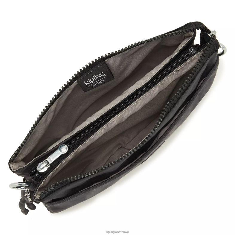 Kipling czarny noir dla obu płci riritorba na ramię PXR6L124