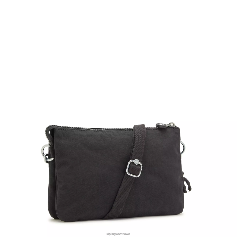 Kipling czarny noir dla obu płci riritorba na ramię PXR6L124