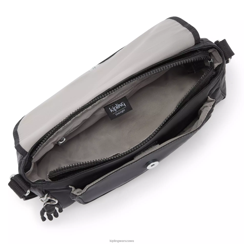 Kipling czarny noir dla obu płci torba sunita przez ramię PXR6L148