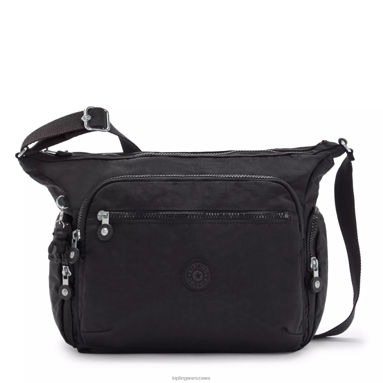 Kipling czarny noir dla obu płci torebka gabbie PXR6L131