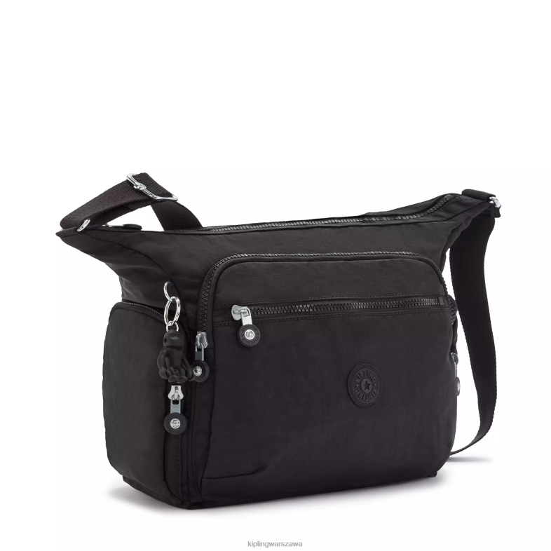 Kipling czarny noir dla obu płci torebka gabbie PXR6L131