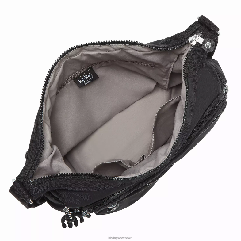 Kipling czarny noir dla obu płci torebka gabbie PXR6L131