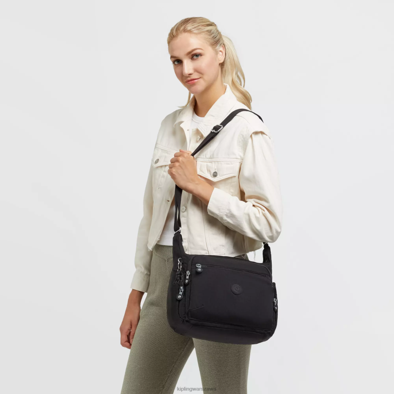 Kipling czarny noir dla obu płci torebka gabbie PXR6L131