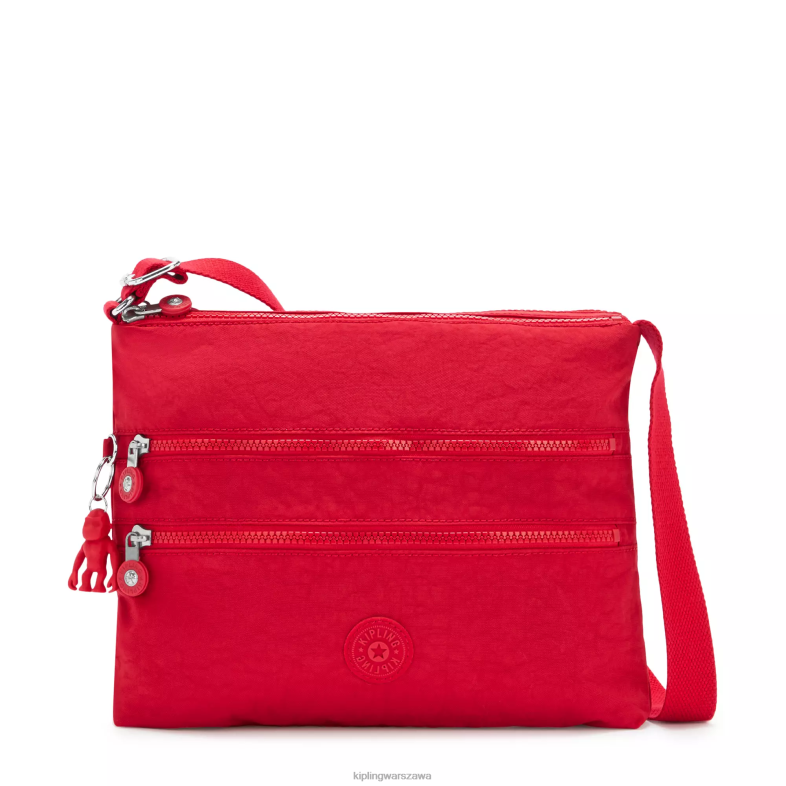 Kipling czerwony róż dla obu płci Alvar crossbody torba PXR6L137