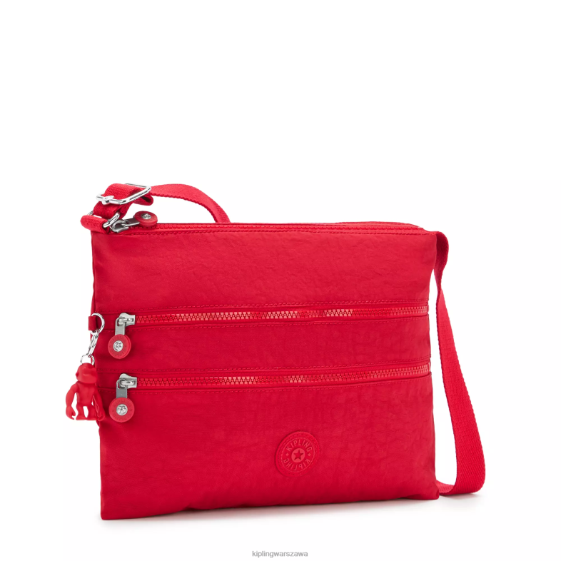 Kipling czerwony róż dla obu płci Alvar crossbody torba PXR6L137