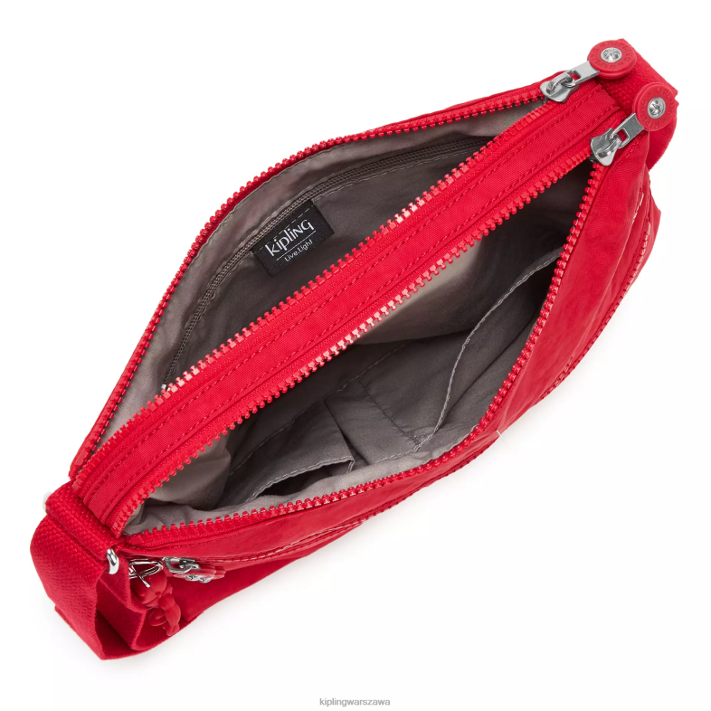 Kipling czerwony róż dla obu płci Alvar crossbody torba PXR6L137