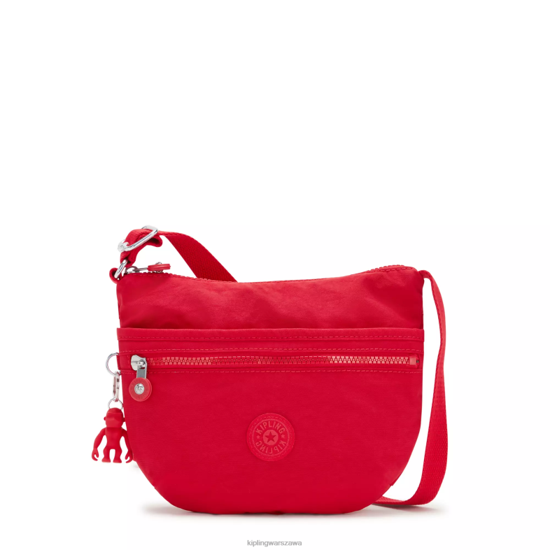 Kipling czerwony róż dla obu płci Mała torebka na ramię Arto PXR6L226