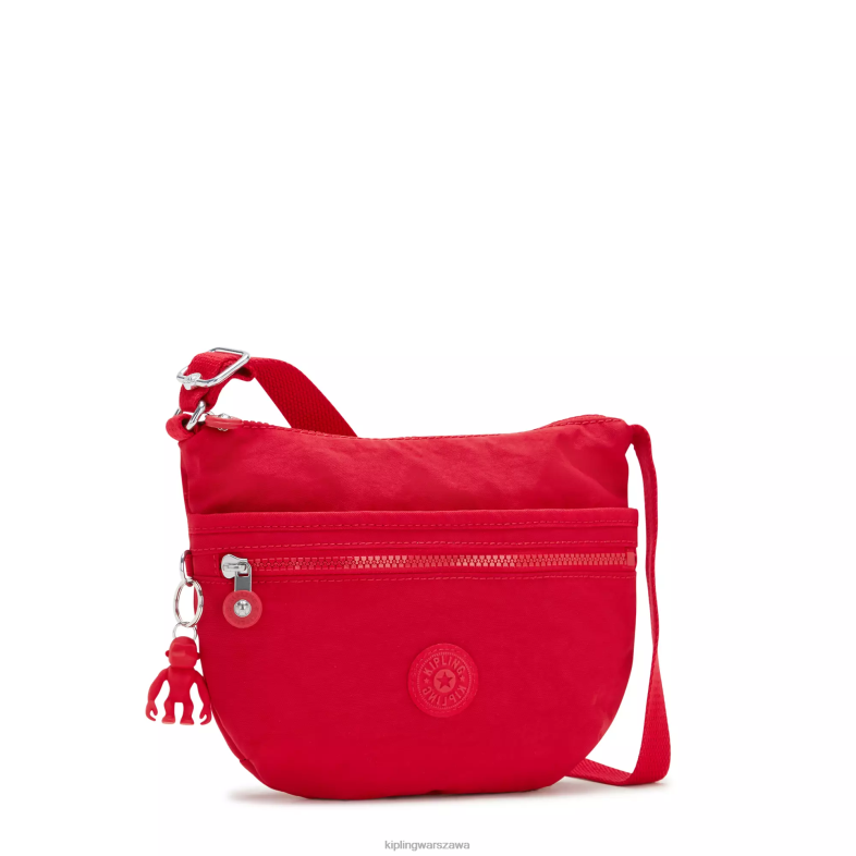 Kipling czerwony róż dla obu płci Mała torebka na ramię Arto PXR6L226