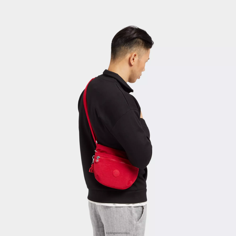 Kipling czerwony róż dla obu płci Mała torebka na ramię Arto PXR6L226