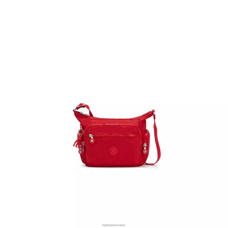 Kipling czerwony róż dla obu płci mała torba na ramię gabbie PXR6L164