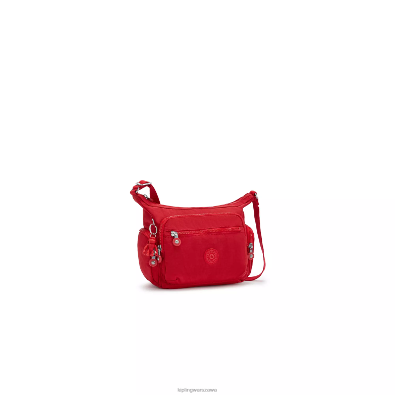Kipling czerwony róż dla obu płci mała torba na ramię gabbie PXR6L164