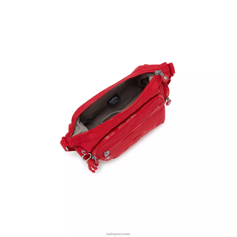 Kipling czerwony róż dla obu płci mała torba na ramię gabbie PXR6L164