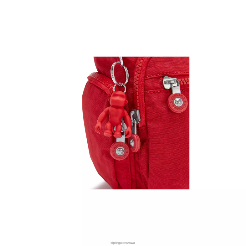 Kipling czerwony róż dla obu płci mała torba na ramię gabbie PXR6L164