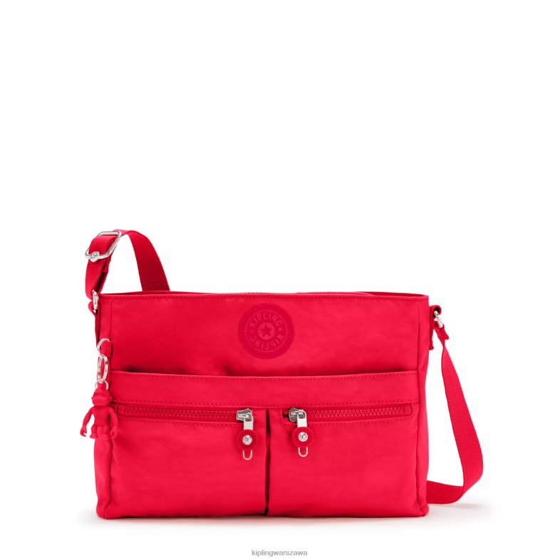 Kipling czerwony róż dla obu płci nowa torebka angie crossbody PXR6L171