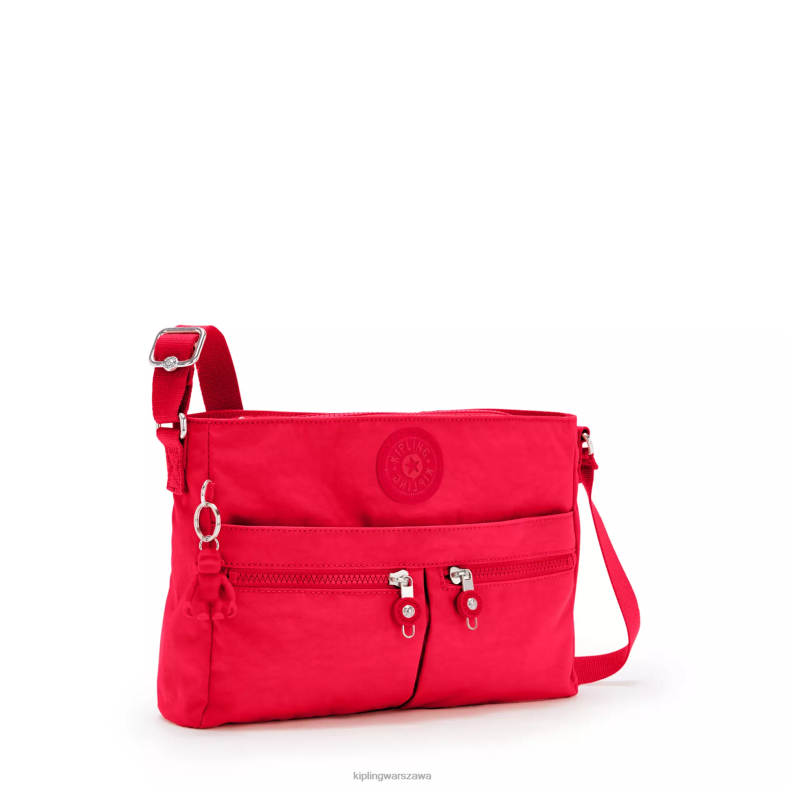 Kipling czerwony róż dla obu płci nowa torebka angie crossbody PXR6L171
