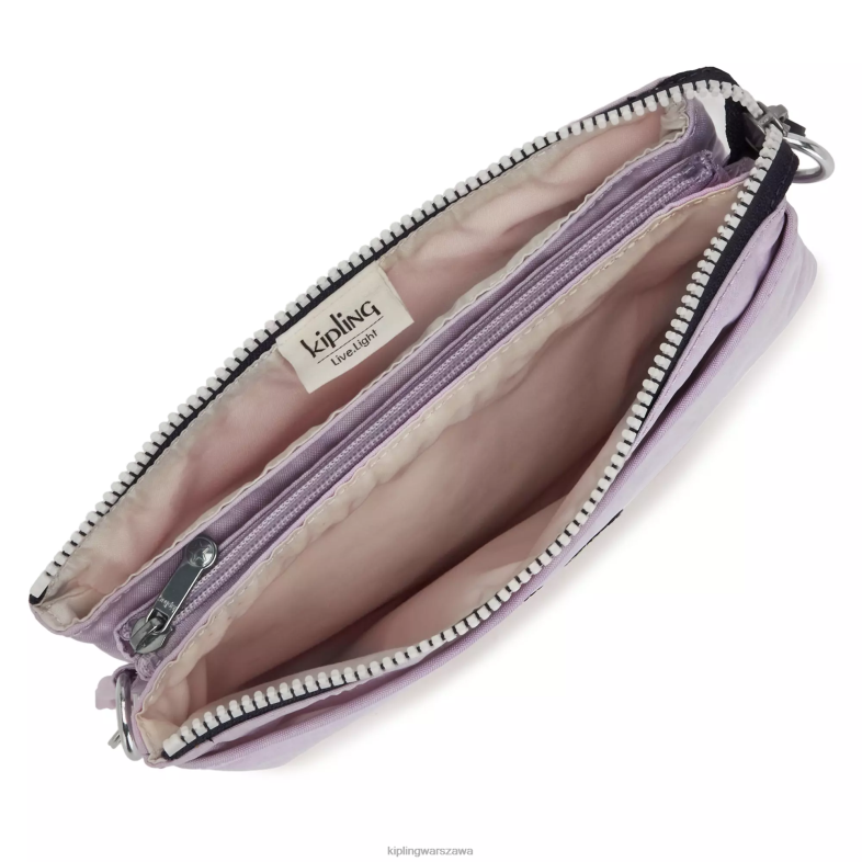 Kipling delikatny liliowy blok dla obu płci riritorba na ramię PXR6L128
