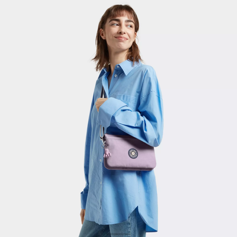 Kipling delikatny liliowy blok dla obu płci riritorba na ramię PXR6L128