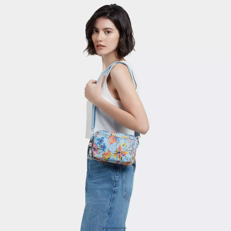 Kipling dzikie kwiaty dla obu płci Wielofunkcyjna torba na ramię abanu z wieloma nadrukami PXR6L323