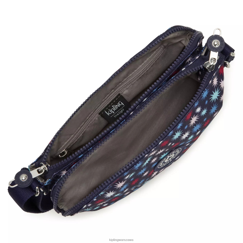 Kipling funkowe gwiazdki dla obu płci torba na ramię z chłopięcym nadrukiem PXR6L219