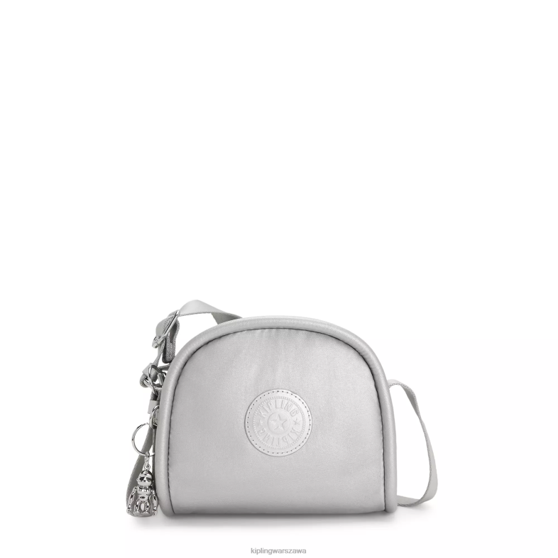 Kipling jasny metaliczny dla obu płci jespermetaliczna torba na ramię PXR6L205