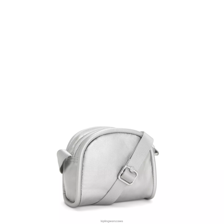 Kipling jasny metaliczny dla obu płci jespermetaliczna torba na ramię PXR6L205