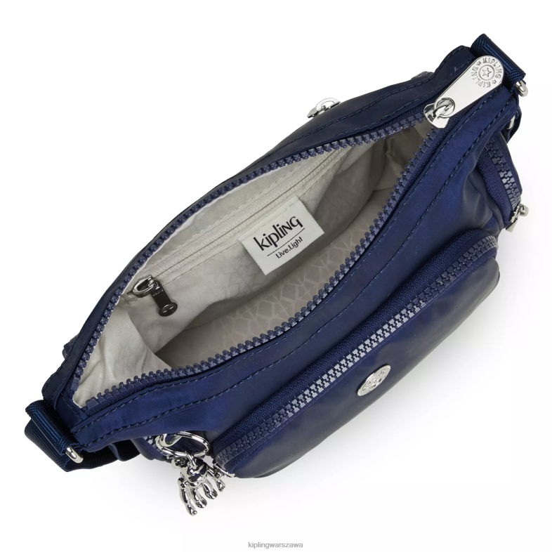 Kipling kosmiczny błękit dla obu płci mała torba na ramię Gabbie PXR6L201
