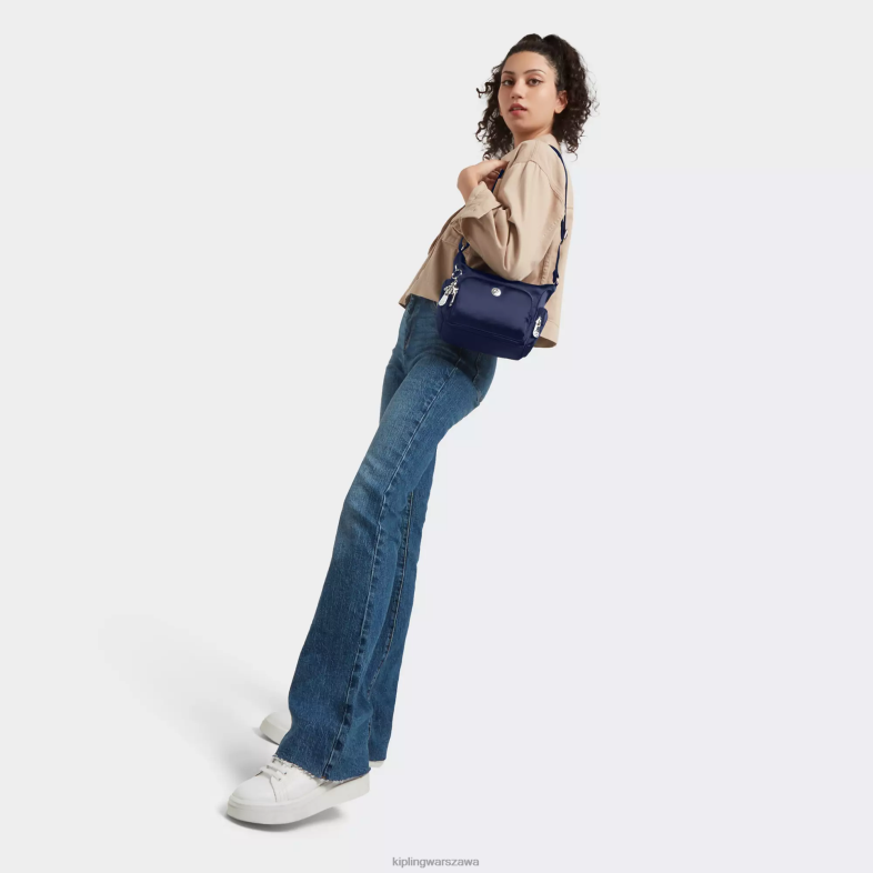 Kipling kosmiczny błękit dla obu płci mała torba na ramię Gabbie PXR6L201