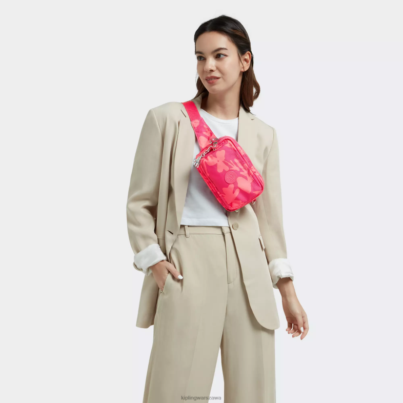 Kipling kwiat koralowca dla obu płci Wielofunkcyjna torba na ramię abanu z wieloma nadrukami PXR6L320
