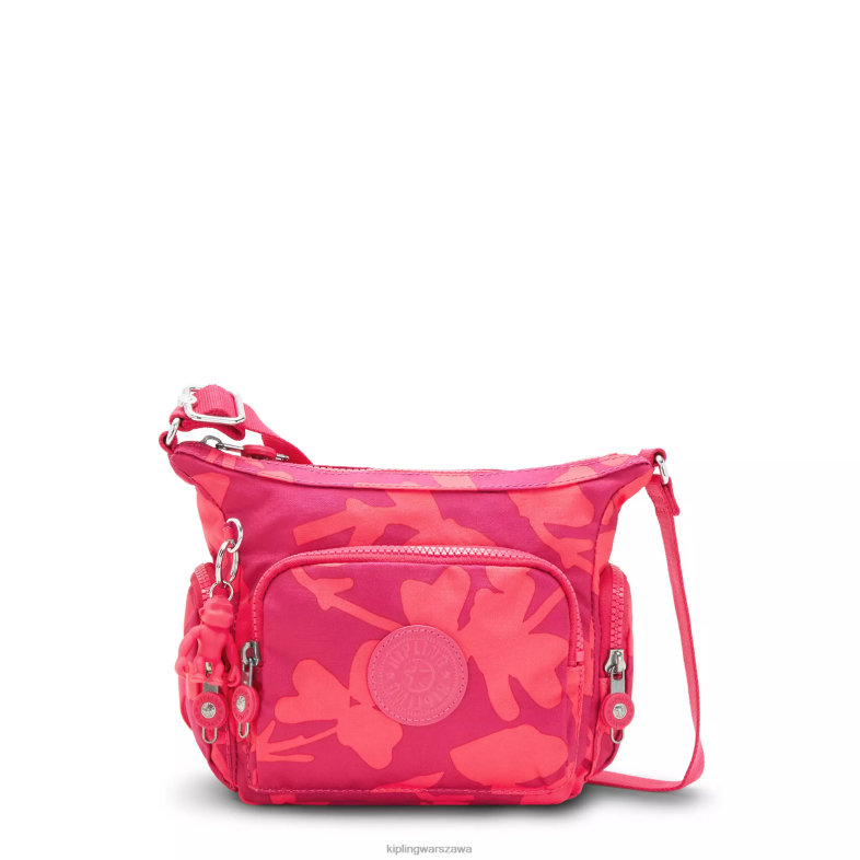 Kipling kwiat koralowca dla obu płci torebka na ramię gabbie z minidrukiem PXR6L138