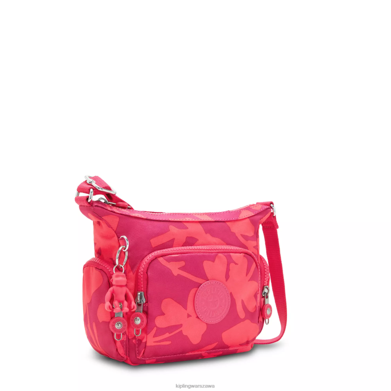 Kipling kwiat koralowca dla obu płci torebka na ramię gabbie z minidrukiem PXR6L138