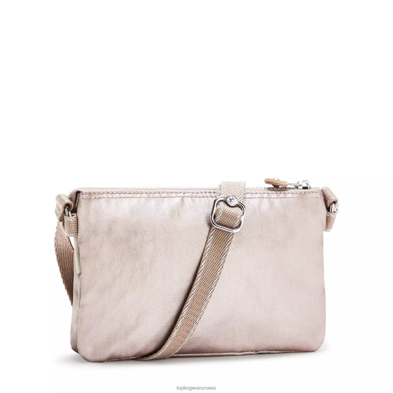 Kipling metaliczny blask dla obu płci kreatywność xbmetalowa torba na ramię PXR6L232