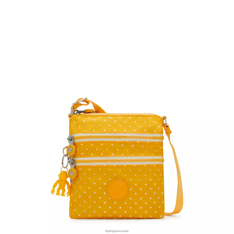 Kipling miękka żółta kropka dla obu płci Alvar extra mini torba z małym nadrukiem PXR6L72