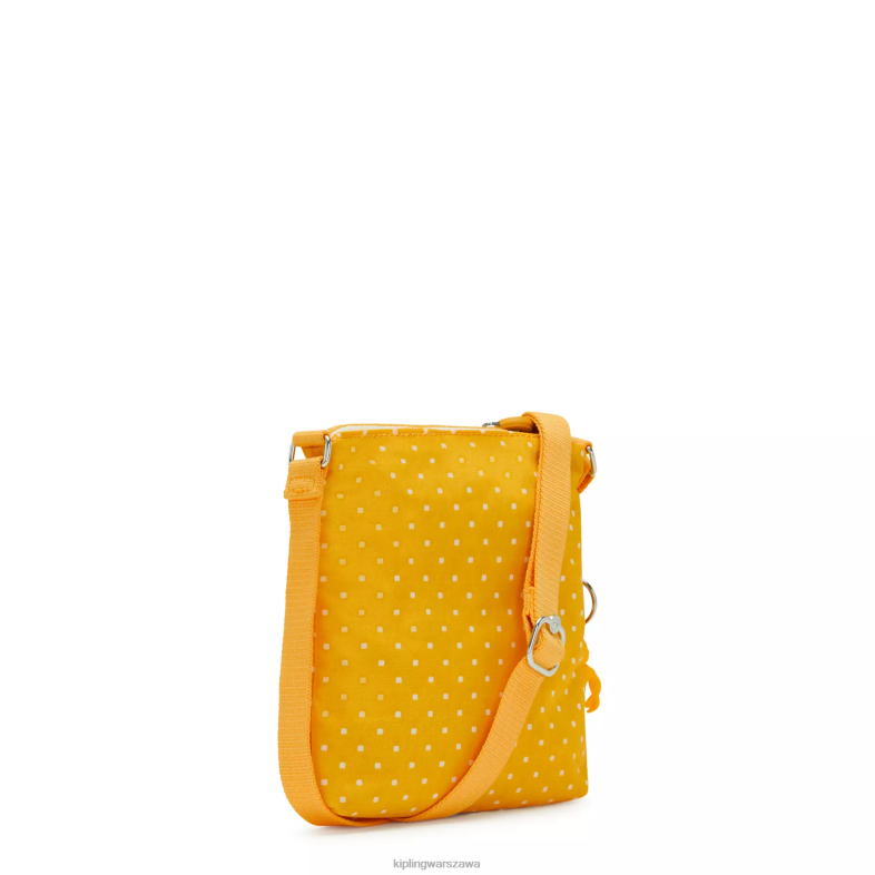 Kipling miękka żółta kropka dla obu płci Alvar extra mini torba z małym nadrukiem PXR6L72