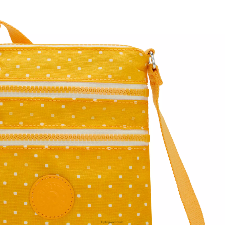 Kipling miękka żółta kropka dla obu płci Alvar extra mini torba z małym nadrukiem PXR6L72