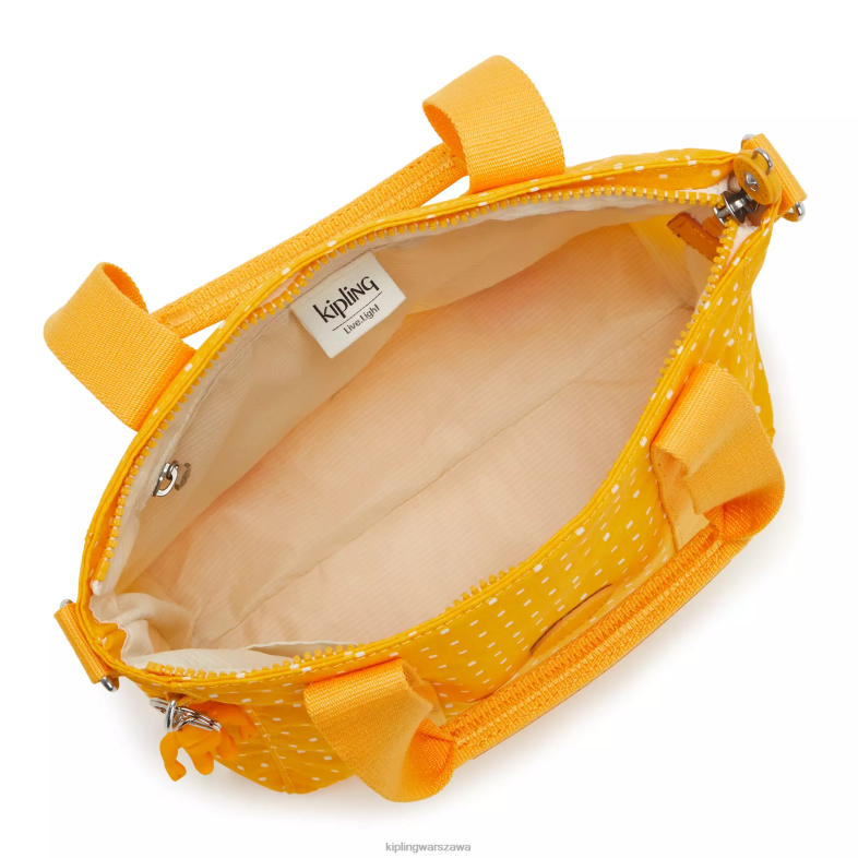 Kipling miękka żółta kropka dla obu płci Torba typu shopper z minidrukiem marki Asseni PXR6L83