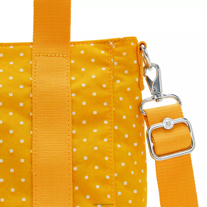 Kipling miękka żółta kropka dla obu płci Torba typu shopper z minidrukiem marki Asseni PXR6L83
