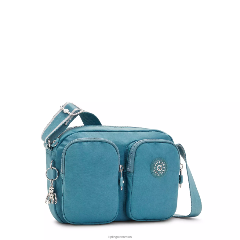 Kipling morska turkusowa dla obu płci torba na ramię Patti PXR6L217