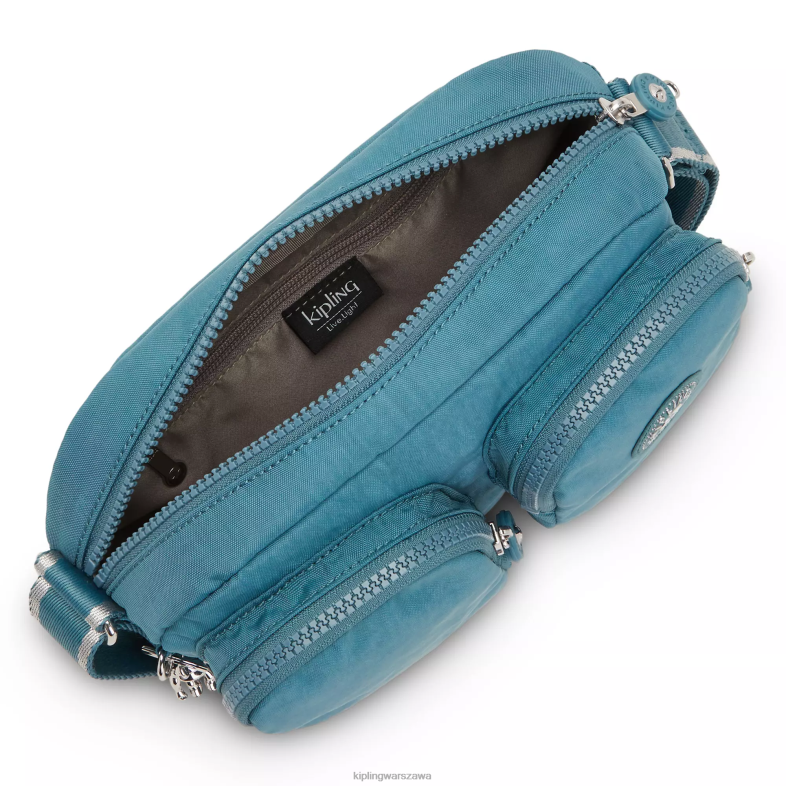 Kipling morska turkusowa dla obu płci torba na ramię Patti PXR6L217
