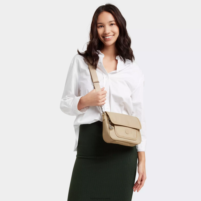 Kipling naturalny beżowy dla obu płci Mała torebka na ramię firmy Inaki PXR6L180