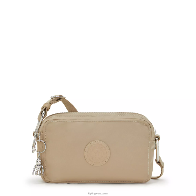 Kipling naturalny beżowy dla obu płci łagodna torba na ramię PXR6L69