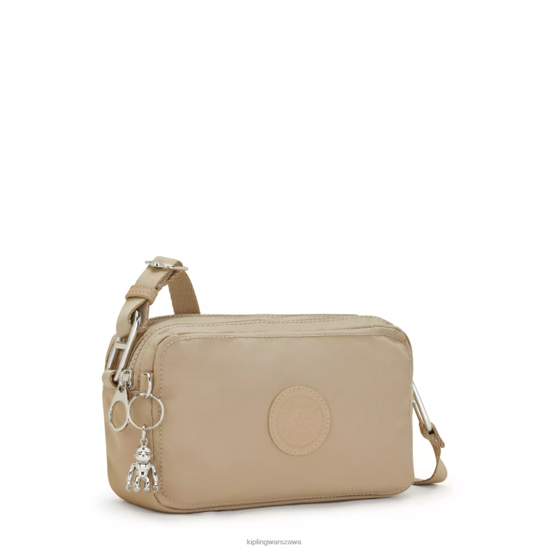 Kipling naturalny beżowy dla obu płci łagodna torba na ramię PXR6L69