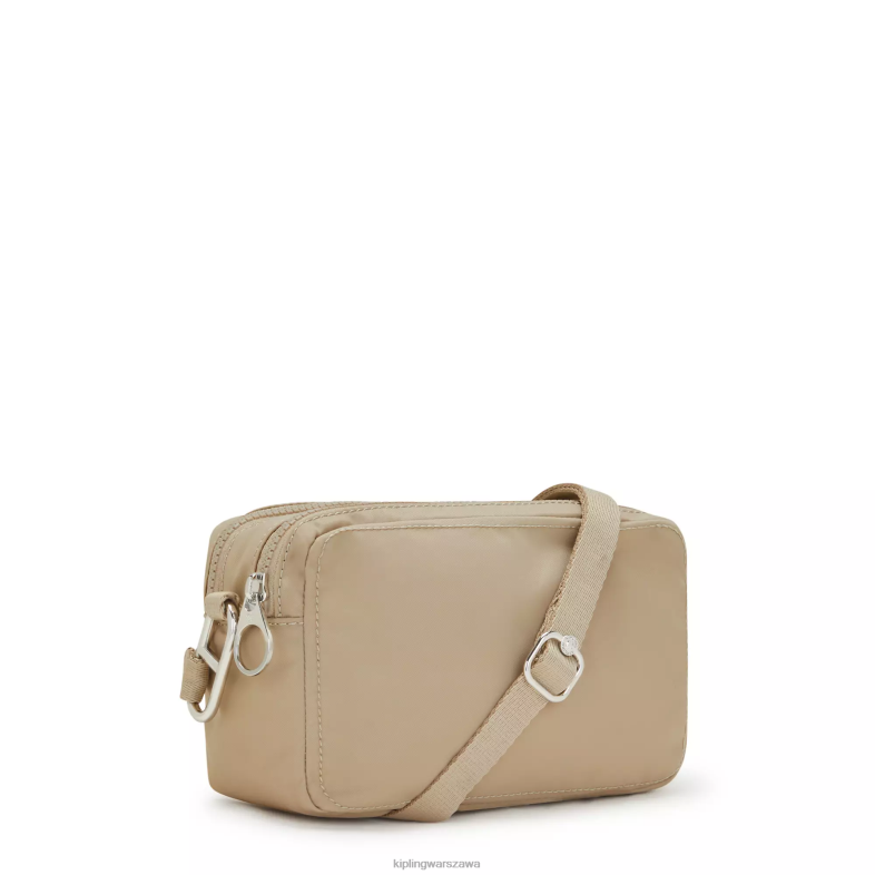 Kipling naturalny beżowy dla obu płci łagodna torba na ramię PXR6L69