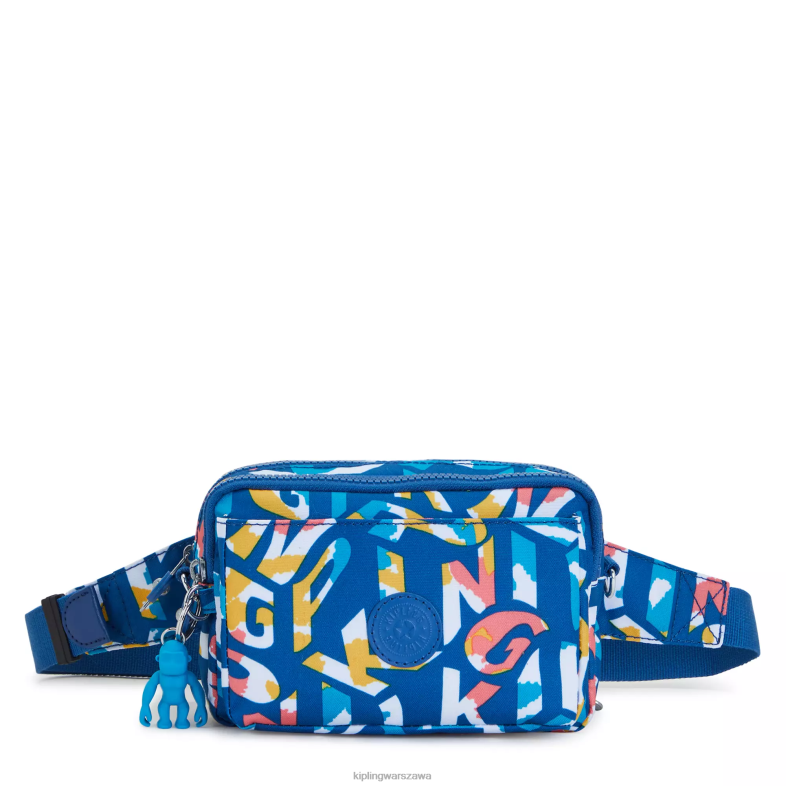Kipling neonowy kipling dla obu płci Wielofunkcyjna torba na ramię abanu z wieloma nadrukami PXR6L321